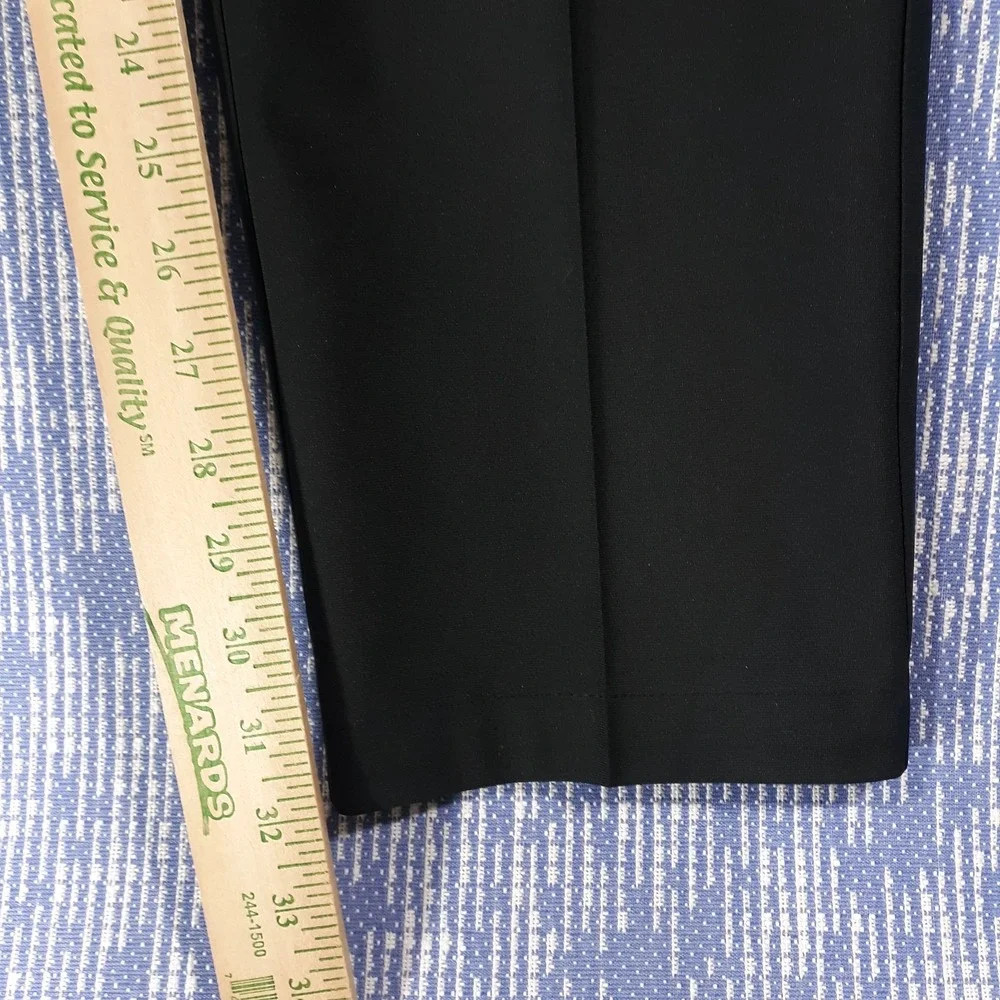 Byron British Style Dress Pants Mens 36 x 32 Black Performance Polyester